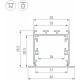 Профиль встраиваемый Arlight SL-LINIA 041876