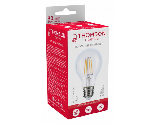 Лампа светодиодная Thomson Filament A60 E27 9Вт 6500K TH-B2331