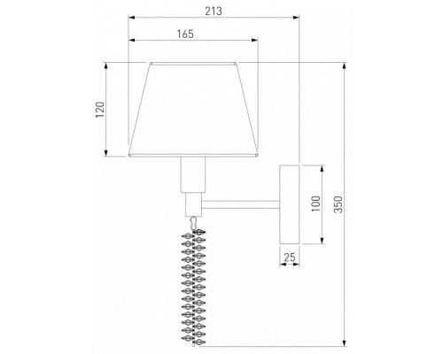 Бра Eurosvet Charuel 60148/1 матовое золото