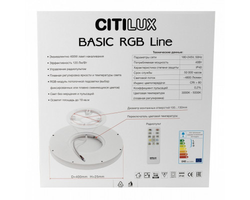 Накладной светильник Citilux Бейсик Лайн CL738321EL