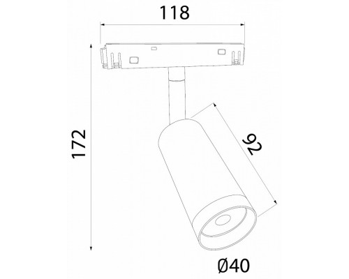 Светильник на штанге Elektrostandard Slim Magnetic a061301