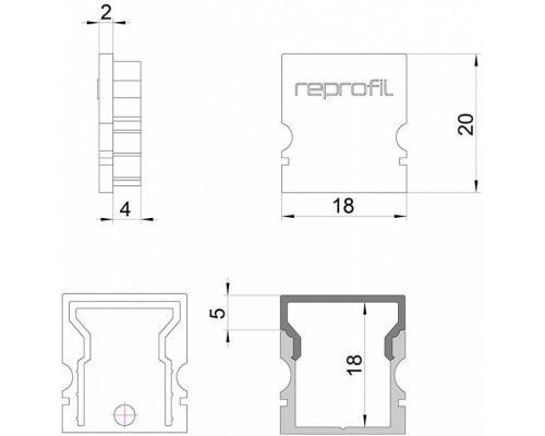 Набор из 10 заглушек для профиля Deko-Light H-AU-02-12 979030