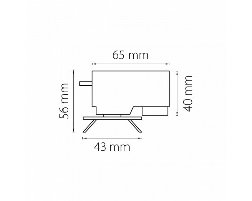 Переходник для трека Lightstar Asta 592029