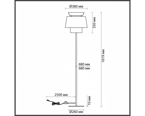 Торшер Odeon Light Kressa 4992/1F