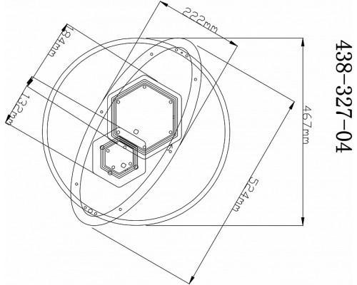 Накладной светильник Velante 438 438-327-04