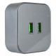 Розетка 2xUSB на треке Arte Milano Am-track-sockets 380022TS/USBx2 Grey