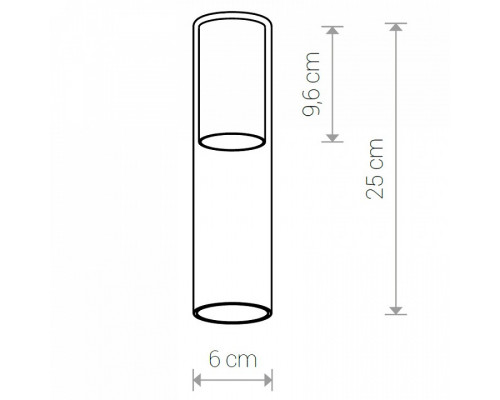 Плафон Nowodvorski Cameleon Cylinder M TR/BS 8543