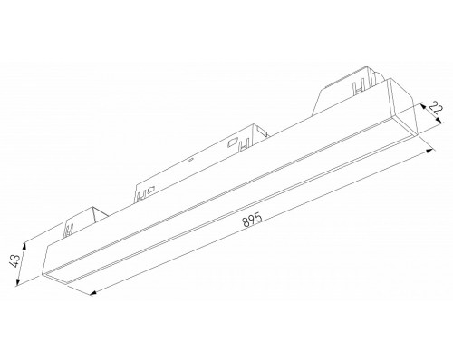 Встраиваемый светильник Elektrostandard Slim Magnetic a067375