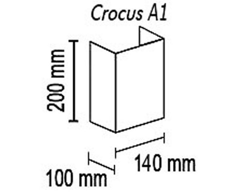 Накладной светильник TopDecor Crocus Glade Crocus Glade A1 10 329g