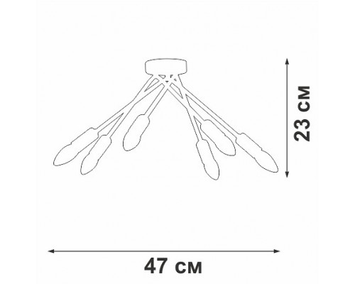 Потолочная люстра Vitaluce V3021 V3021-0/6PL