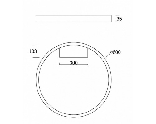 Накладной светильник Maytoni Rim MOD058CL-L35W4K