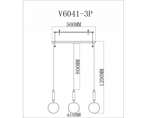 Подвесной светильник Moderli Scrumbel V6041-3P