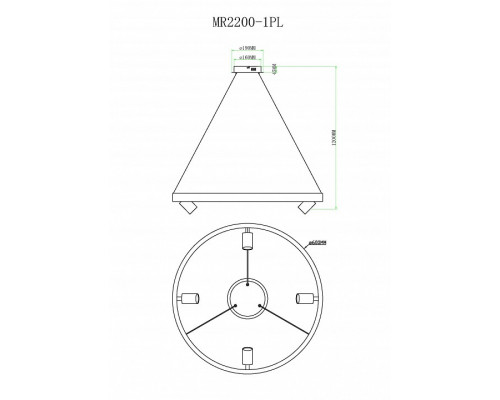 Подвесной светильник MyFar James MR2200-1PL