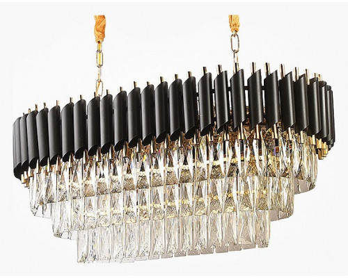 Подвесной светильник Imperiumloft Empire Black Rectangular Chandelier Crystal 40.2893