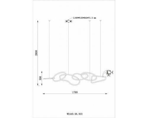 Подвесной светильник Wertmark Vanessa WE449.06.903