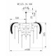 Подвесная люстра Wertmark Alexia WE125.19.303