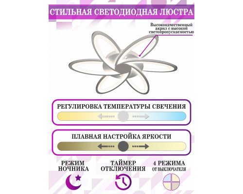 Потолочная люстра Natali Kovaltseva Smart home LED LAMPS 81217