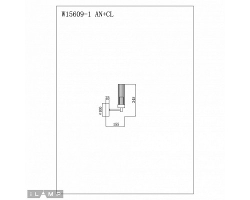 Бра iLamp Evolution W15609-1 AN+CL