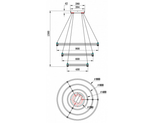 Подвесной светильник Stilfort Tooring 4006/02/03P