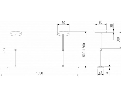 Основание на штанге Elektrostandard  a065262