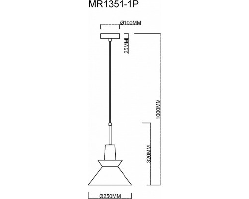 Подвесной светильник MyFar Kristina MR1351-1P