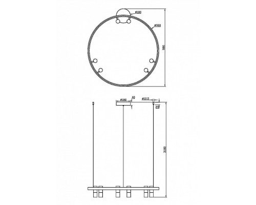 Подвесная люстра Maytoni Halo MOD102PL-L42WK