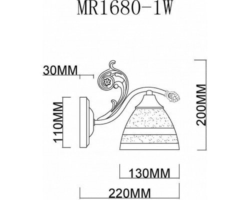 Бра MyFar Nile MR1680-1W