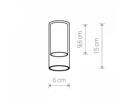 Плафон Nowodvorski Cameleon Cylinder S TR/BS 8546