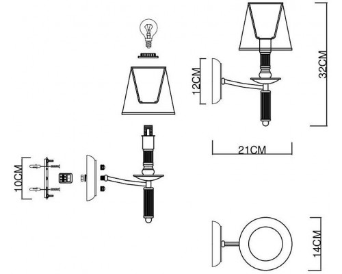 Бра EVOLUCE Vinci SLE1115-201-01