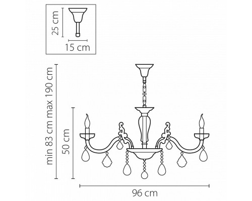 Подвесная люстра Osgona Artifici 719108