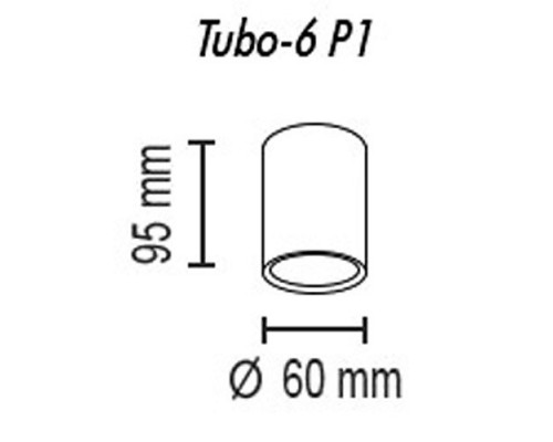 Накладной светильник TopDecor Tubo6 Tubo6 P1 25