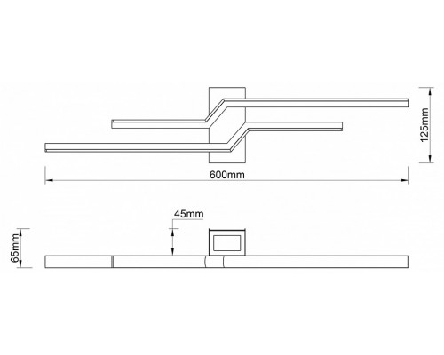 Бра Escada Rail 10219/2LED Black