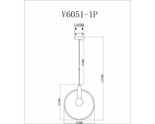 Подвесной светильник Moderli Sachara V6051-1P