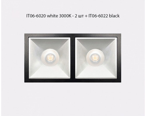 Встраиваемый светильник Italline IT06-6020 IT06-6020 white 3000K - 2 шт. + IT06-6022 white