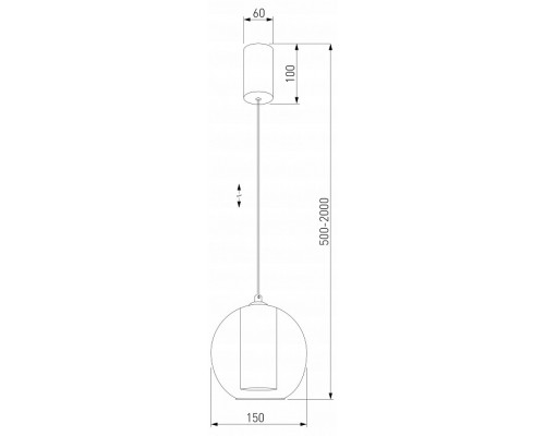 Подвесной светильник Eurosvet Cobble 50258/1 LED бирюзовый