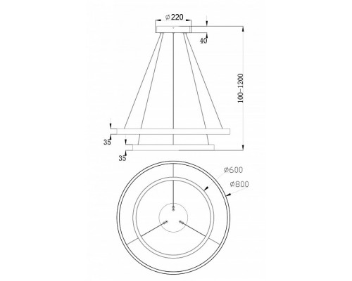 Подвесной светильник Maytoni Rim MOD058PL-L74B4K