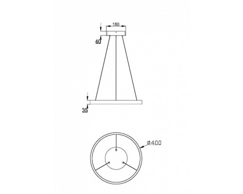 Подвесной светильник Maytoni Rim MOD058PL-L22BK