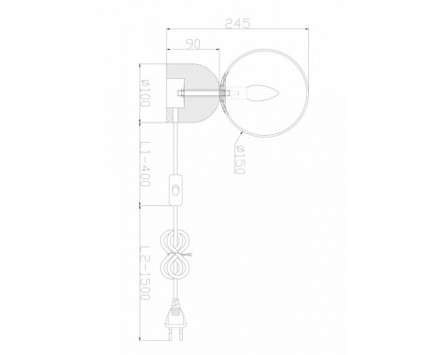 Настольная лампа декоративная Freya Fossil FR5288TL-01B1