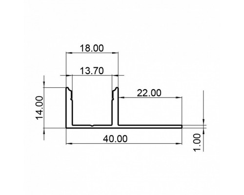 Профиль накладной Deko-Light EL-03-12 975360