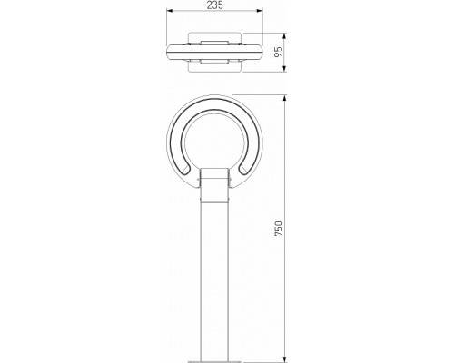 Наземный низкий светильник Elektrostandard NAVI a062880