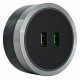 Розетка 2xUSB на треке Arte Milano Am-track-sockets 380066TS LED/USBx2 Grey