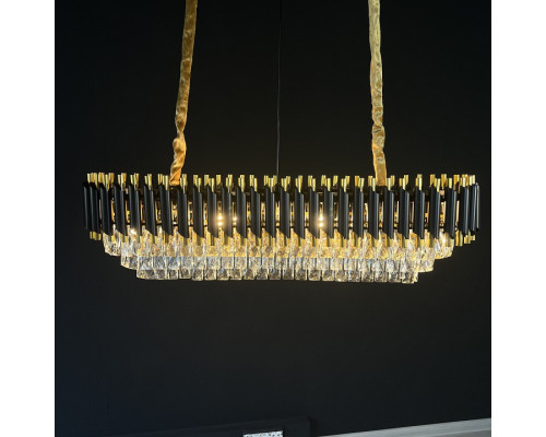 Подвесной светильник Imperiumloft Empire Black Rectangular Chandelier Crystal 40.2893