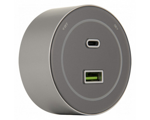 Розетка USB и type C на треке Arte Milano Am-track-sockets-39 399732TS/USB-Type-C Silver