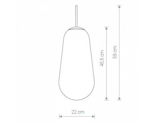 Плафон стеклянный Nowodvorski Cameleon PEAR L TR/G 8532