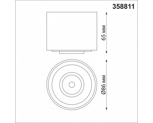 Накладной светильник Novotech Gesso 358811