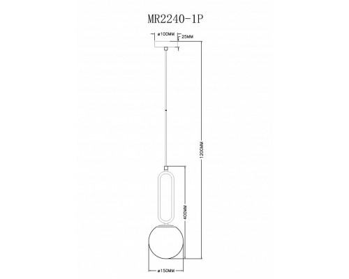 Подвесной светильник MyFar Pierre MR2240-1P