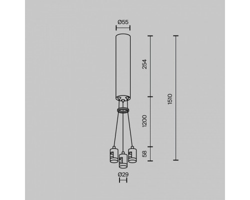 Подвес для трека Maytoni Accessories for tracks Flarity TRA154SW-BB-R-B