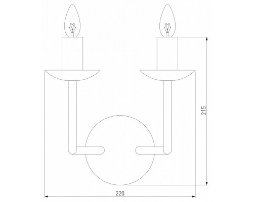 Бра Eurosvet Cariso 60150/2 хром