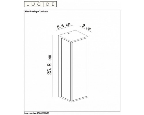 Настольная лампа декоративная Lucide Dukan 15802/01/30