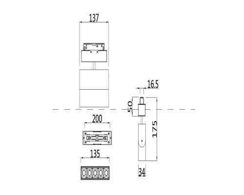 Светильник на штанге Maytoni Points TR015-2-10W4K-W